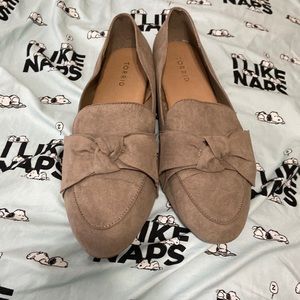 Torrid Twist Front Loafer (WW)-Faux Suede Taupe